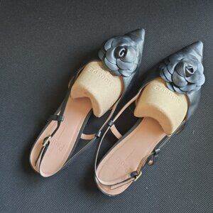 Linea Paolo Cammy Slingback Pointed Toe Flat